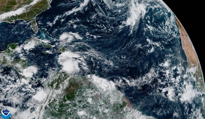 Imagen de la noticia: Tormenta Melissa se forma en el Caribe y apunta a Haití