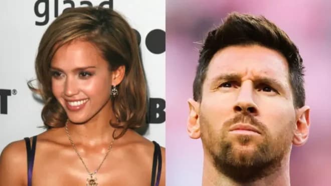 Imagen de la noticia: El encuentro que paralizó Miami: Jessica Alba y Lionel Messi juntos