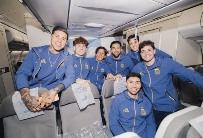 Imagen de la noticia: Argentina aterriza en Estados Unidos: Todo listo para defender su corona mundialista