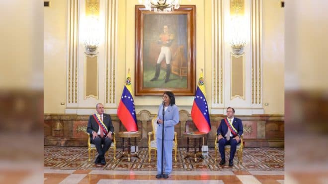 Imagen de la noticia: Delcy Rodríguez ratificó que Venezuela no reconocerá jurisdicción de la CIJ en disputa por el Esequibo