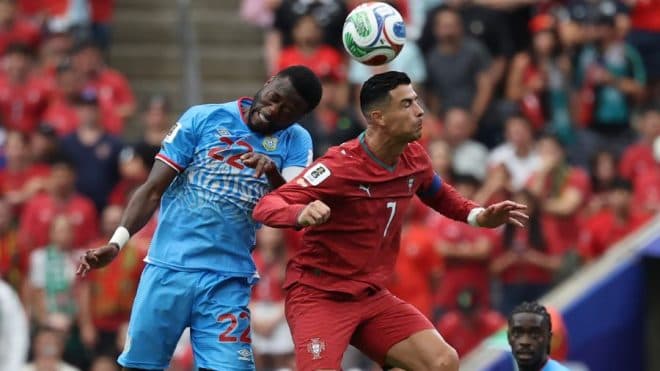 Imagen de la noticia: Mundial 2026: Congo consigue un empaté  histórico ante la Portugal de Cristiano Ronaldo