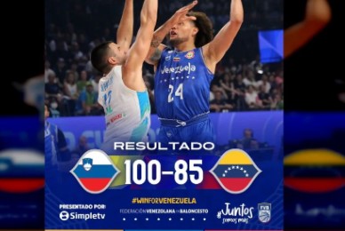 Imagen de la noticia: Mundial FIBA 2023: Venezuela cae con las botas puestas ante Eslovenia