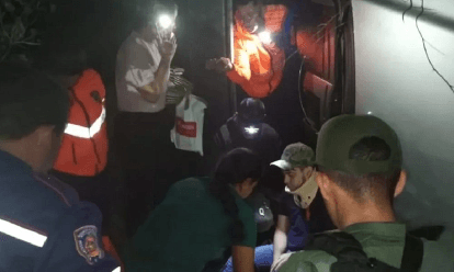 Imagen de la noticia: Aparatoso vuelco en la Machiques-Colón deja tres heridos