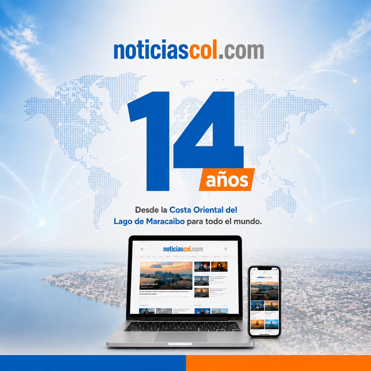 Imagen de la noticia: NoticiasCol celebra 14 años siendo la voz informativa de la Costa Oriental