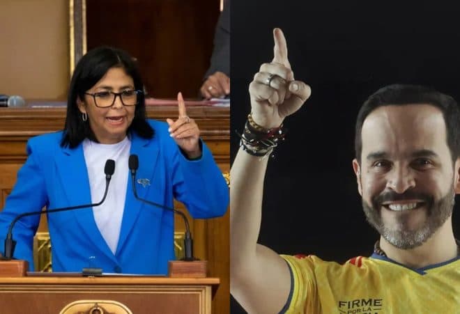 Imagen de la noticia: Delcy Rodríguez reconoce el triunfo de Abelardo de la Espriella en Colombia
